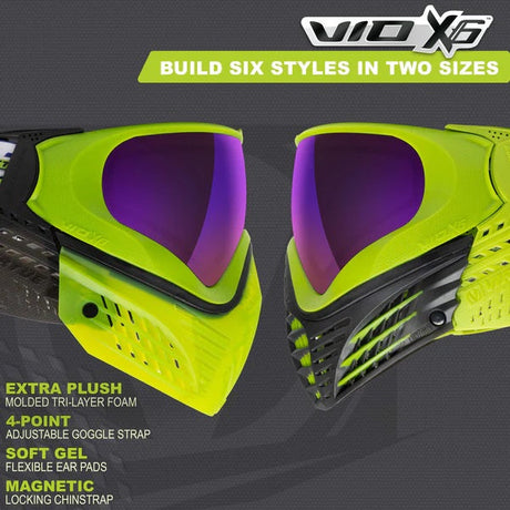 Virtue VIO X6 Paintball Maske Acid Black