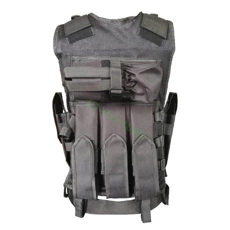Paintball Tactical Weste 9 Pods HP Magfed Schwarz