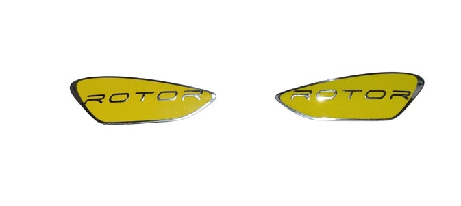 Dye Rotor Metall Logo Button Shell LTR R1 R2 Links und Rechts Aufkleber