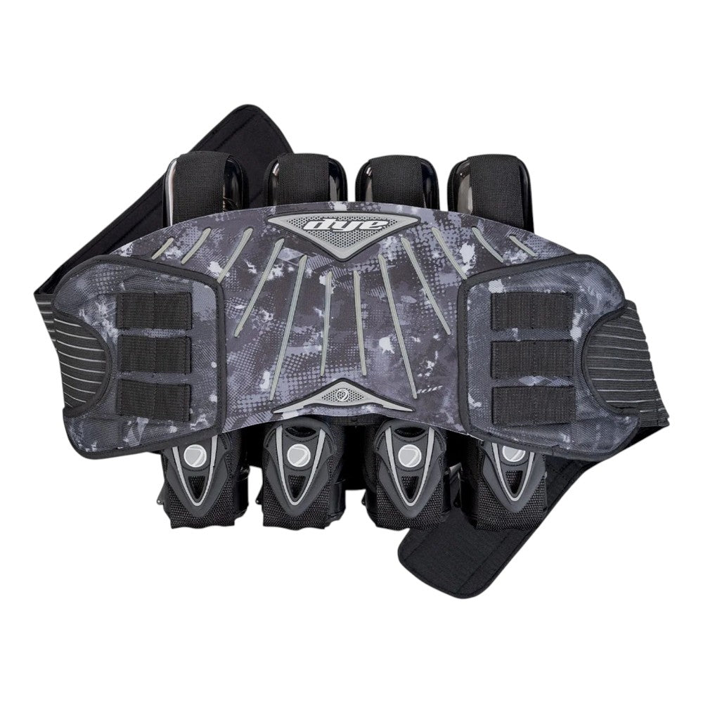 DYE Attack Battle Pack 4+7 Dyecam Schwarz mit mehreren Podfächern für Paintball Szenario und Turnier
