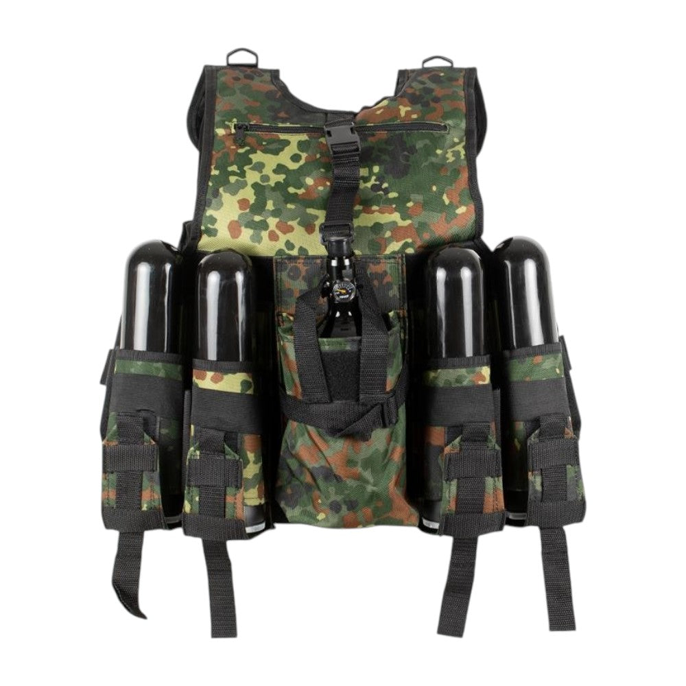 Delta Six Paintball Tactical Weste 6+1 Flecktarn Camo Battle Weste