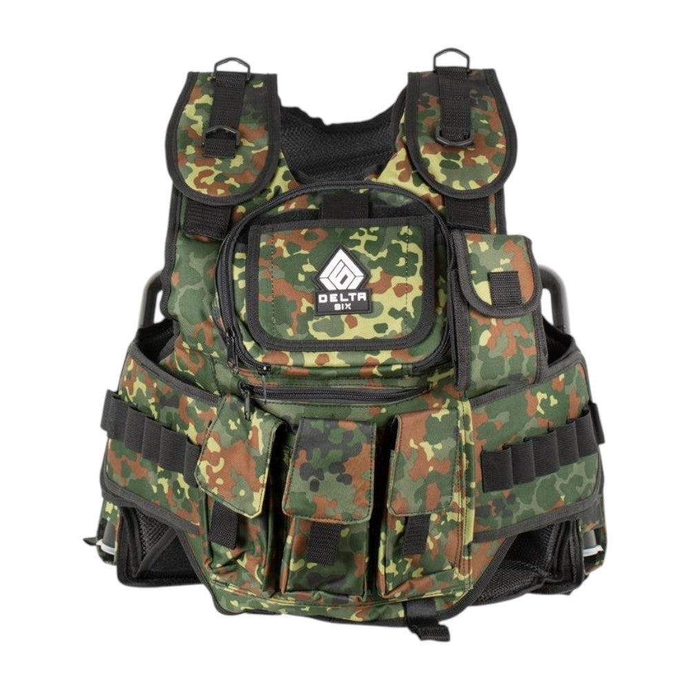 Delta Six Paintball Tactical Weste 6+1 Flecktarn Camo Battle Weste