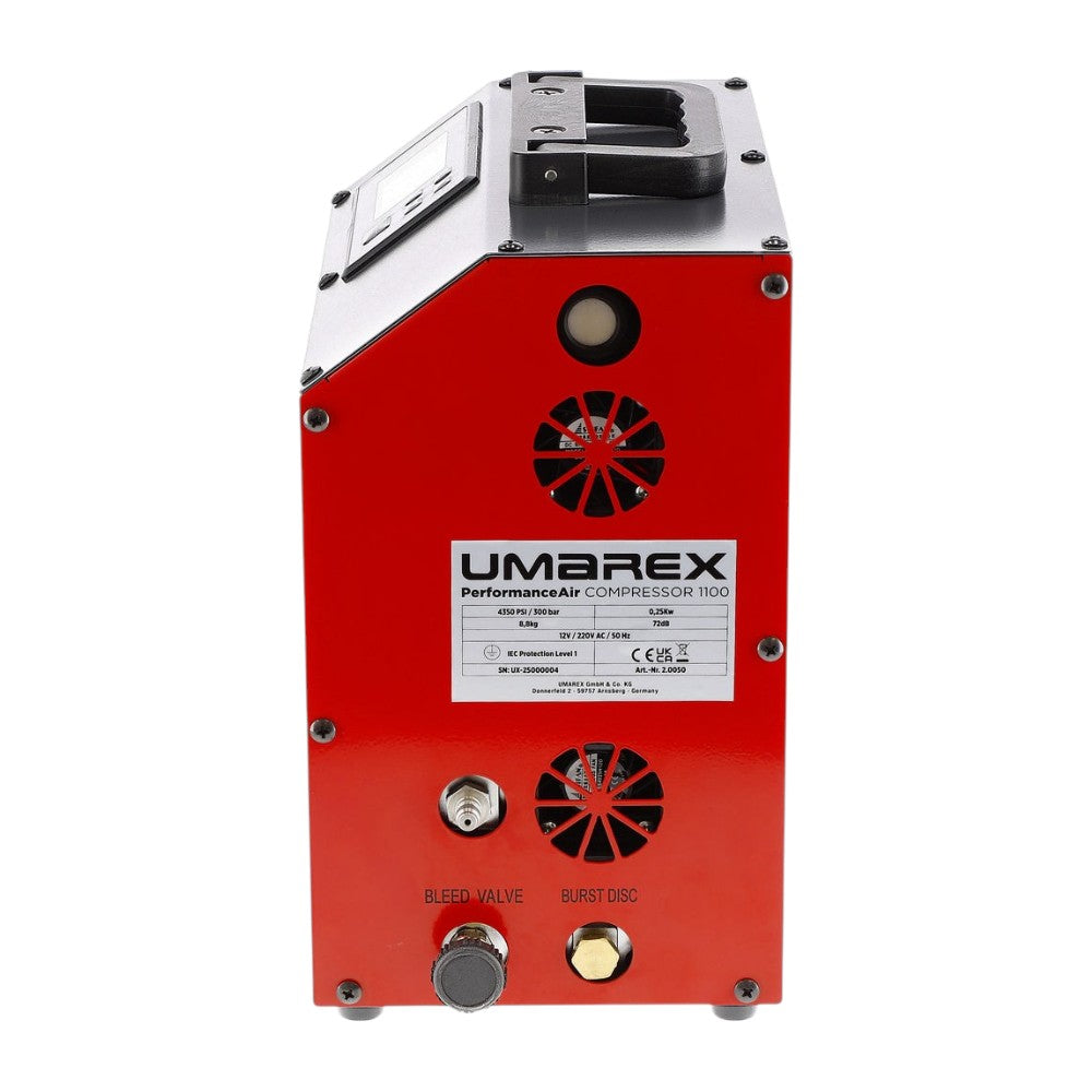 Umarex PAC 1100 PerformanceAir Compressor für PCP und HPA Tanks mit 320 Bar und Foster Anschluss