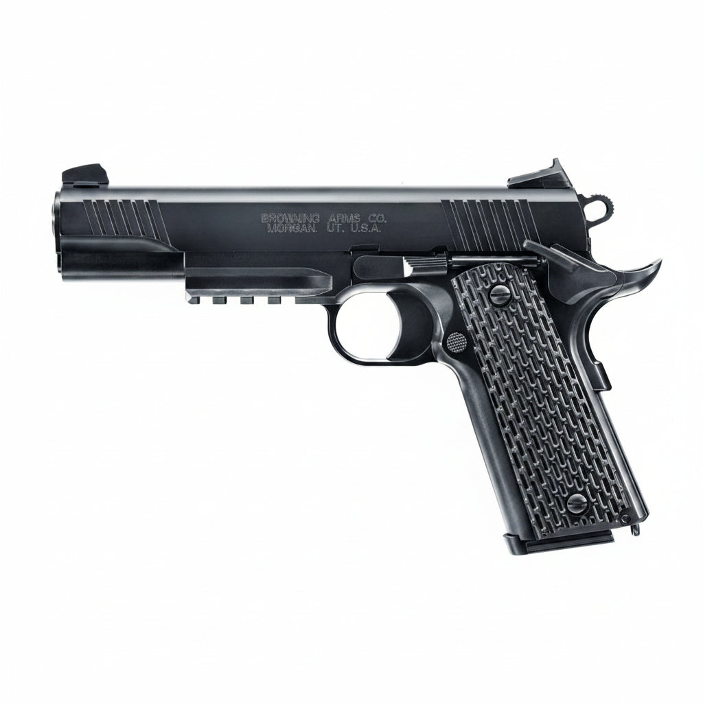 Browning 1911 HME Edition 0,5J Airsoft Pistole mit Federdruck und klassischem 1911 Design für Einsteiger.