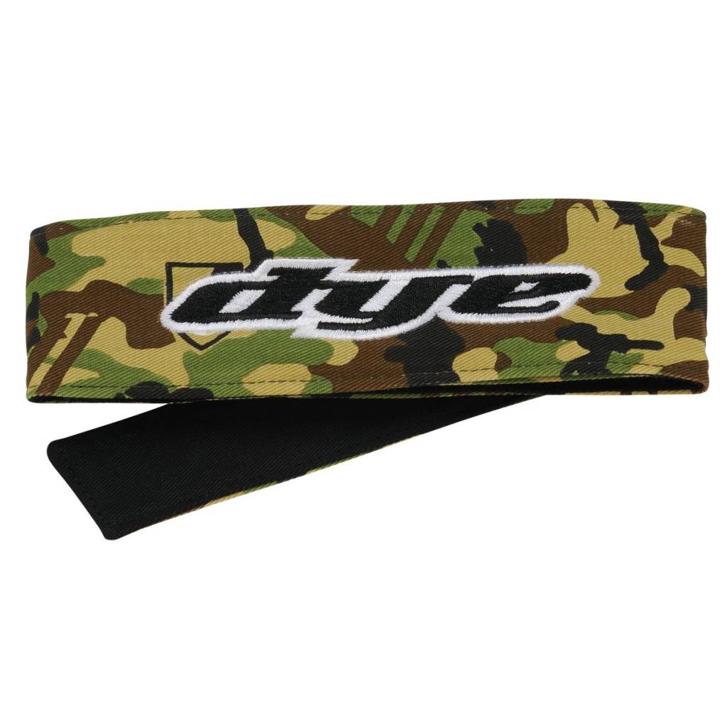 Dye Paintball Head Tie Commando Headband mit Frottee Stirnbereich für Schutz und Komfort im Spiel.