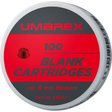 id-paintball 100 Stück Umarex 6mm Flobert Platzpatronen in runder Metalldose für laute akustische Effekte