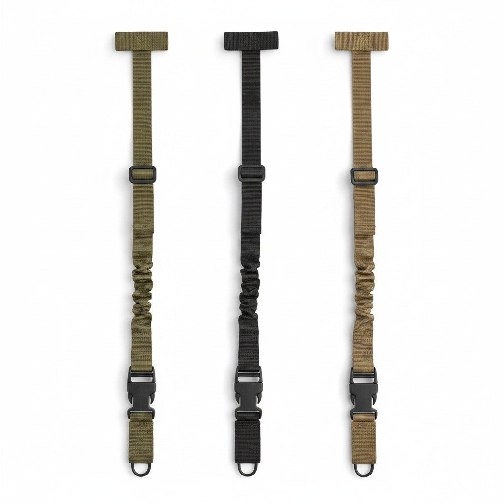 id-paintball 8Fields One Point Bungee Sling in Olive, Schwarz und Coyote mit MOLLE-Befestigung und Schnellverschluss