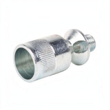 id-paintball 15 mm Abschussbecher aus Metall für Schreckschusswaffen in Silber mit Gewinde