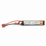 id-paintball airmaX Li-Po Akku 7,4V 1.100 mAh mit Dean-Stecker für Airsoft AEG in schwarzer Double-Stick-Bauform