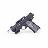 id-paintball airmaX Universal Pistolenmontage aus schwarzem Metall an einer Pistole montiert