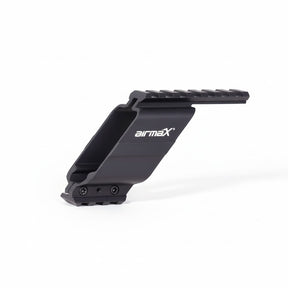 id-paintball airmaX Universal Pistolenmontage aus schwarzem Metall mit integrierter Montageschiene für Zieloptiken
