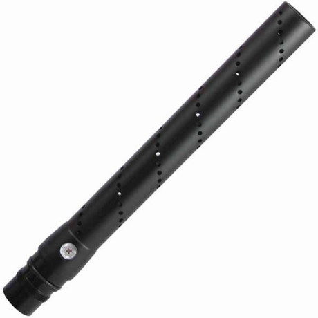 id-paintball Smart Parts 14 Zoll All American Tip Laufvorderteil aus schwarzem Aluminium mit spiralförmigen Bohrungen