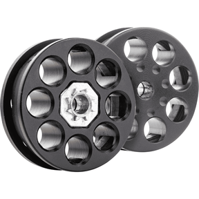 id-paintball Aluminium Trommelmagazin für Walther Rotex RM8 und Umarex 850 M2 Luftgewehre im Kaliber 4,5 mm