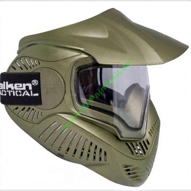 id-paintball Annex MI-7 Paintball Maske in Oliv mit Thermalglas und 250-Grad-Sichtfeld für optimalen Schutz