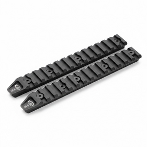 id-paintball Ares Octaarms Keymod Rail System in mattem Schwarz aus robustem Metall, 155 mm lang