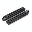 id-paintball Ares Octaarms Keymod 4,5 Zoll Weaverschienen-Set aus schwarzem Metall im 2er-Pack