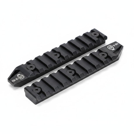 id-paintball Ares Octaarms Keymod 4,5 Zoll Weaverschienen-Set aus schwarzem Metall im 2er-Pack