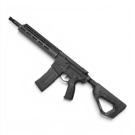 id-paintball ASG Hybrid Series H-15 Carbine S-AEG in Schwarz mit M-LOK Handschutz und Hera Arms CCS Schaft