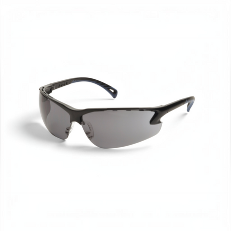 id-paintball ASG Schutzbrille mit getönten Smoke-Gläsern aus Polycarbonat und schwarzem, belüftetem Rahmen