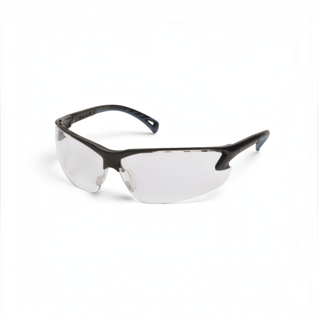 id-paintball ASG Schutzbrille mit transparenten Polycarbonat-Gläsern und schwarzem, ergonomischem Rahmen