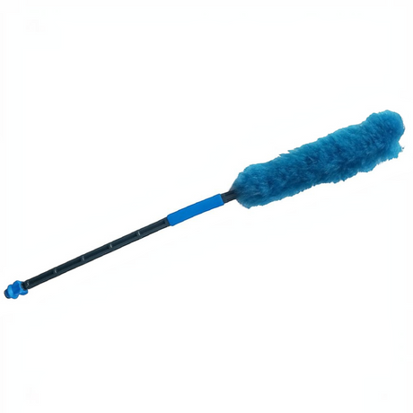 id-paintball Attack Barrel Maid Laufreiniger mit blauem, saugstarkem Kopf und flexiblem, schwarzem Kunststoff-Schaft