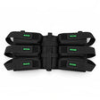 id-paintball Battlepack 6+1 HP in Schwarz mit verstellbaren Pottaschen und Flaschenhalterung für Paintball