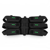 id-paintball Battlepack 6+1 HP in Schwarz mit verstellbaren Pottaschen und Flaschenhalterung für Paintball
