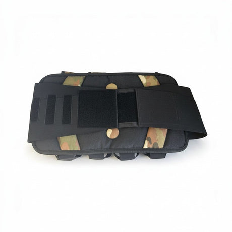 id-paintball Battlepack 4+5 in Desert Camo mit breitem Klettverschluss und gepolstertem Rückenteil für Paintball