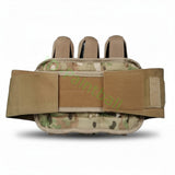 id-paintball Battlepack Desert Camo 3+4 mit elastischem Bauchgurt und Platz für sieben Paintball-Pods