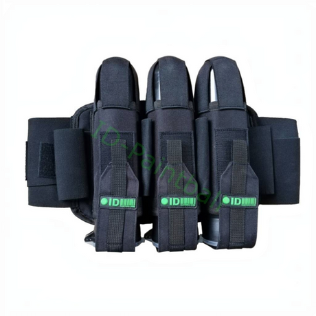id-paintball IDP Battlepack Schwarz 3+4 mit elastischem Bauchgurt und Platz für 7 Paintball-Pods