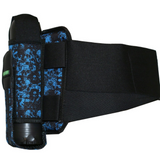 id-paintball Battlepack Skulls in Blau mit Totenkopf-Muster, 9-Pot-Kapazität und gepolstertem Hüftgurt für Paintball