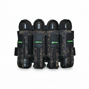 id-paintball Battlepack Skulls in Oliv mit Totenkopf-Muster, bietet Platz für 9 Paintball-Pötte mit festen Loops