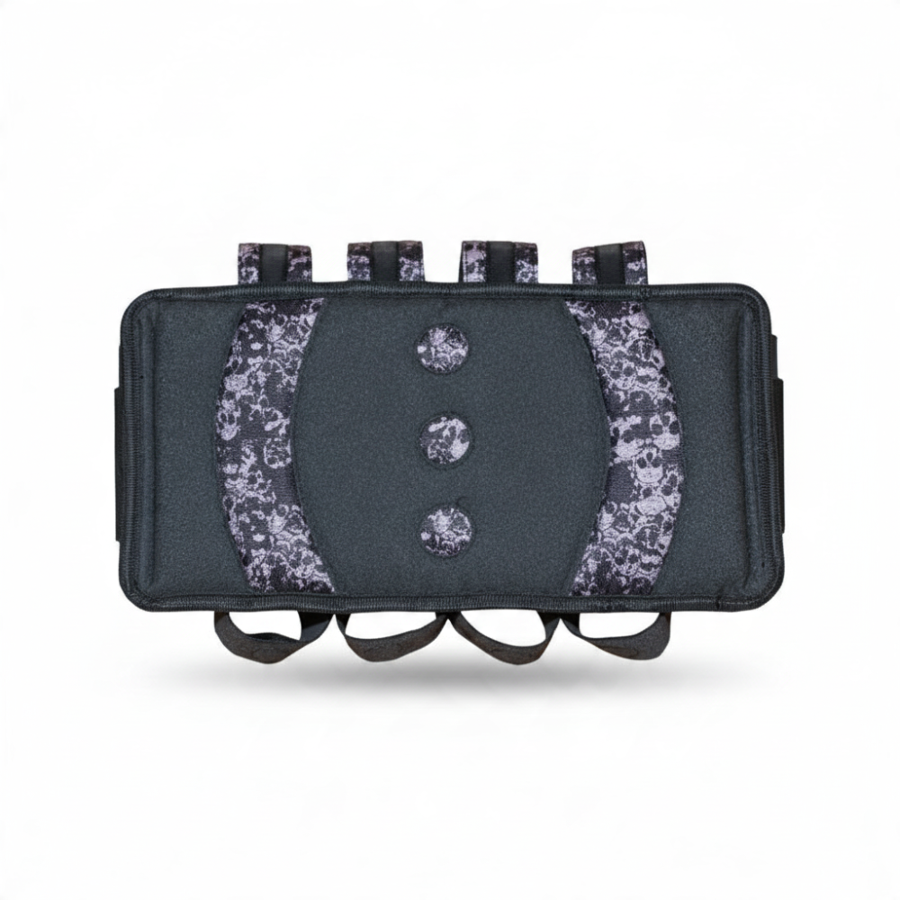 id-paintball Battlepack Skulls in Oliv mit Totenkopf-Muster, gepolstert für 9 Paintball-Pötte