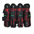 id-paintball Battlepack Skulls Rot mit Totenkopf-Muster, 9-Pot-Kapazität und schwarzen Pod-Halterungen