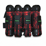 id-paintball Battlepack Skulls Rot mit Totenkopf-Muster, 9-Pot-Kapazität und schwarzen Pod-Halterungen