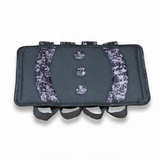 id-paintball Battlepack Skulls Rot mit Totenkopf-Muster, gepolstertem Rückenteil und Schlaufen für 9 Paintball-Pods