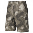 id-paintball US BDU Bermuda Shorts aus Ripstop-Baumwolle in HDT-Camo mit praktischen Pattentaschen
