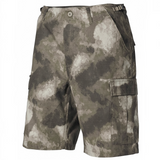 id-paintball US BDU Bermuda Shorts aus Ripstop-Baumwolle in HDT-Camo mit praktischen Pattentaschen