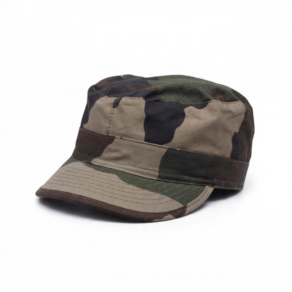 id-paintball US BDU Feldmütze aus robustem Rip-Stop-Baumwollstoff im klassischen Camouflage-Muster