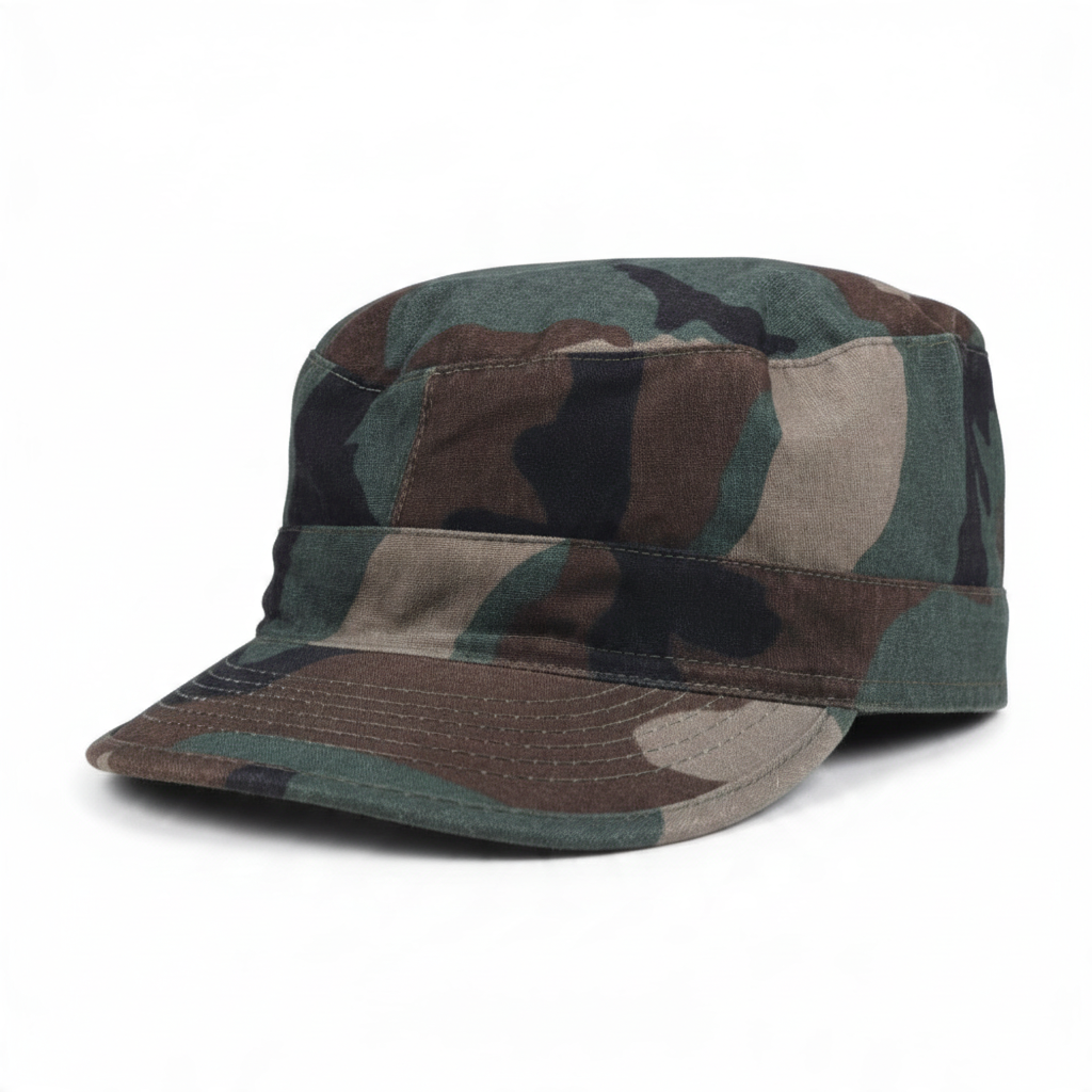 id-paintball US BDU Feldmütze aus robustem Rip-Stop-Baumwollstoff im klassischen Camouflage-Design für Outdoor-Einsätze