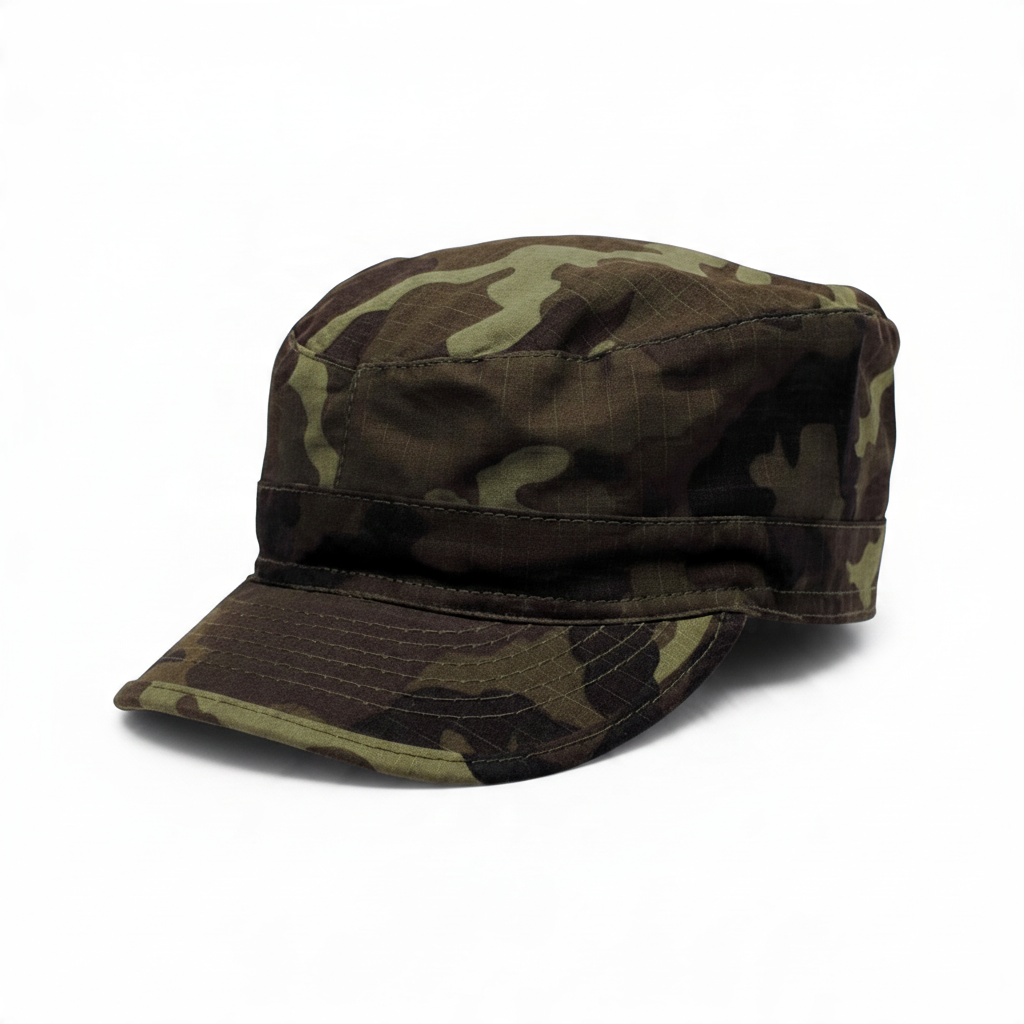 id-paintball US BDU Feldmütze aus robustem Rip-Stop-Baumwollstoff mit klassischem Camouflage-Muster