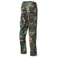 id-paintball US BDU Ripstop Kampfhose in Woodland Camouflage, Rückansicht mit verstärktem Gesäßbereich