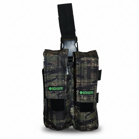 id-paintball Oberschenkel Battle Pack in Tiger-Tarnmuster für zwei Paintball-Pods mit Klickverschluss