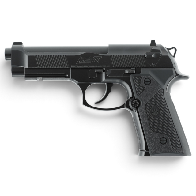 id-paintball Beretta Elite II CO2-Pistole in Schwarz mit 4,5 mm Kaliber für Stahl-BBs
