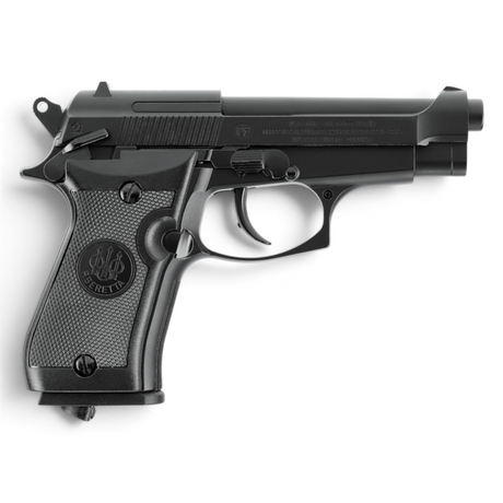 id-paintball Beretta M84 FS CO2-Pistole in Schwarz aus Ganzmetall mit Blowback-System und 4,5 mm Kaliber