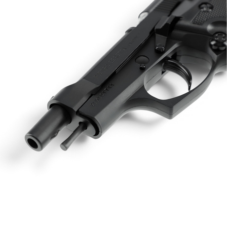 id-paintball Beretta M84 FS CO2-Pistole in schwarzer Ganzmetallausführung mit Blowback-System