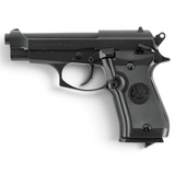 id-paintball Beretta M84 FS CO2-Pistole in schwarzer Ganzmetallausführung mit Blowback-System und 4,5 mm Kaliber