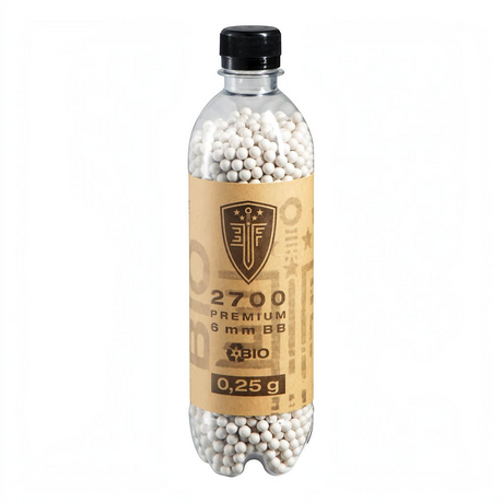id-paintball Elite Force Bio BBs in einer Flasche mit 2700 weißen, biologisch abbaubaren 6 mm Softair-Kugeln