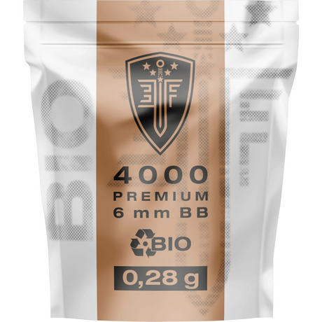 id-paintball Elite Force Premium Bio BBs 0,28 g im wiederverschließbaren Zip-Beutel mit 4.000 Stück Airsoft-Munition