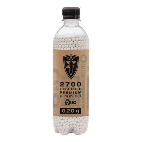 id-paintball Elite Force Premium Bio Tracer BBs in einer Flasche mit 2700 Stück, 0,20 g Gewicht, 6 mm Kaliber.